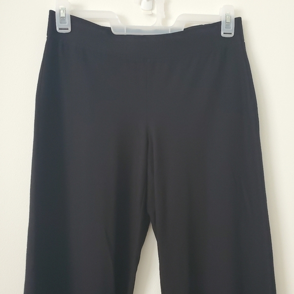 Eileen Fisher  Straight Leg Cropped Trousers Pants in black Size Small - Picture 2 of 10